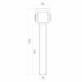 Verstellbares langes Scharnier für Flügeltore M18 verzinkter Stahl 001-343 (5)