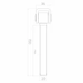 Verstellbares Stahlscharnier M20 für Flügeltore – verzinkt, L150 mm 001-350 (4)