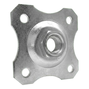 Zierschild 100x100 mm für verstellbares Scharnier M20 – verzinkt