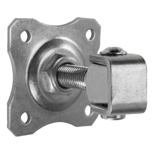 Regulierbares Torband mit Zierblech M16 80×80 mm Stahl verzinkt