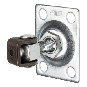 PSG verstellbares Torscharnier M12 mit rechteckigem Schild 75×55 mm