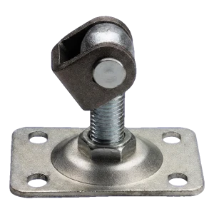 Regulierbares Torscharnier M20 mit rechteckigem Schild 110×75 mm Stahl verzinkt