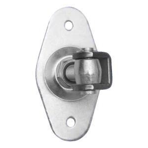Regulierbares Torscharnier mit ovalem Schild M20 160×85 mm – verzinkter Stahl