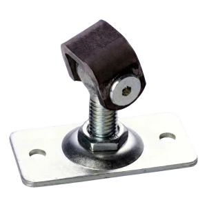 Regulierbares Scharnier für Gartentor mit rechteckigem Schild M12 75×38 mm Stahl verzinkt