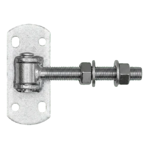 Verstellbares Torscharnier M16 mit Schild 115×50 mm – verzinkt