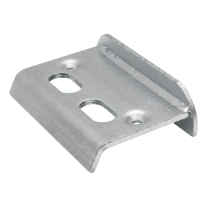 Verzinkter Flügeltor-Anschlag 67 mm mit Riegelöffnungen