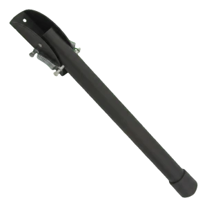 Türstopper Stahl schwarz 320 mm – Federstütze für Türen und Tore