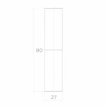 PSG Torband-Scharnier ø 27 mm – Höhe 90 mm für Flügeltore 001-475 (2)