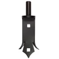 Zierscharnierstift Ø 14 mm für Flügeltore – zum Anschrauben 001-510 (1)