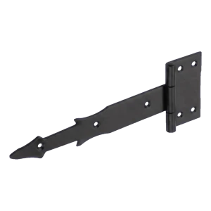 Dekorativer Stallscharnier aus Stahl 250 mm schwarz