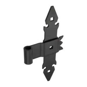 Dekorativer Kreuzband schwarz aus Stahl 260 mm – für Türchen und Möbel