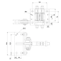 Comunello Albatros Piccolo – Scharnierssystem für Falttore bis 4 m / 100 kg 001-530 (6)