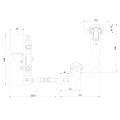 Comunello Albatros Piccolo – Scharnierssystem für Falttore bis 4 m / 100 kg 001-530 (8)