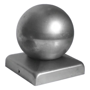 Stalldachabdeckung für Zaunpfosten 60×60 mm mit Zierkugel Ø 60 mm