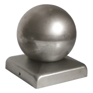 Stahl-Zaunkappe mit Kugel für Pfosten 80×80 mm – ø 80