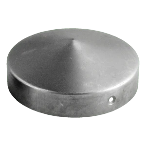 Runde Stahl-Pfostenkappe für Zaunpfosten Ø 48 mm (1,5")