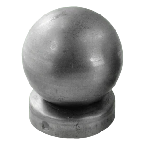 Zaunkappe aus Stahl für Pfosten Ø 48 mm mit Zierkugel Ø 60 mm