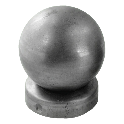 Zaunkappe aus Stahl für Pfosten Ø 48 mm mit Zierkugel Ø 60 mm 001-591 (1)
