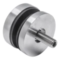 Punkthalter für Glas 8-17,52 mm fi 50/8/M8x45 AISI 304 flaches System Satin 000-477 (2)