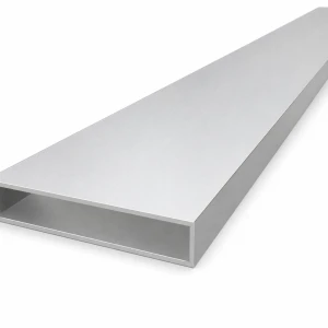 Rechteckiges Aluminiumrohr 20×100×2 mm – geschlossenes Profil L=2000 mm EN AW-6060
