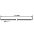 Mehrteiliger Erdungsstab mit Morse-Kegelverbindung fi 16 x 1500 mm – feuerverzinkter Stahl 001-774 (2)