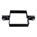 Zwischenschelle für Zaunanlagen 100x100 mm schwarz 000-778 (2)