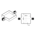 Zwischenschelle für Zaunanlagen 100x100 mm schwarz 000-778 (4)