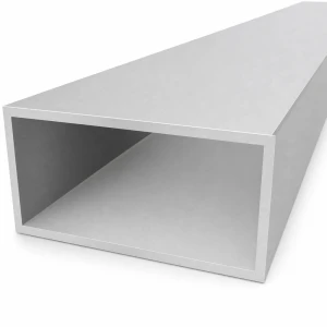 Rechteckiges Aluminiumrohr 60×120×4 mm – geschlossenes Profil L=2000 mm