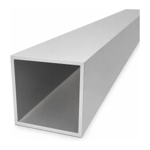 Quadratisches Aluminiumrohr 90×90×4 mm – geschlossenes Profil EN AW-6060, L=2000 mm