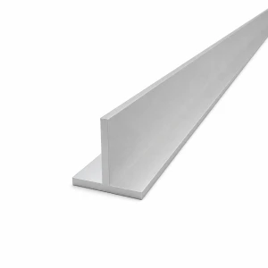 Aluminium T-Profil 40×40×4 mm T-Querschnitt EN AW-6060, Länge 2000 mm