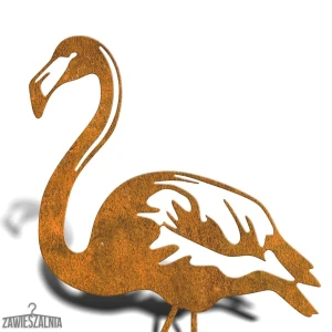 Zawieszalnia – Gartendekoration Flamingo XXL aus Corten-Stahl 97 cm