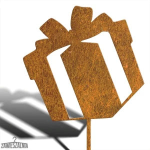 Biżuteria Ogrodowa – Gartendekoration Weihnachtsgeschenk XXL aus Corten-Stahl 98 cm