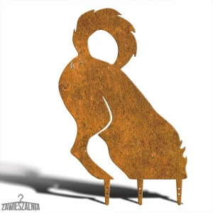 Zawieszalnia – Gartendekoration Rostiger Hund Kopidołek XL aus Cortenstahl 45×69 cm