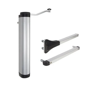 Locinox – vertikaler hydraulischer Selbstschließer für Gartentore 90° und 180°, silber