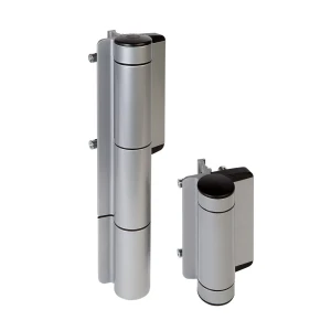 Locinox – Hydraulischer Selbstschließer mit Scharnier für 180°-Gartentür, silber