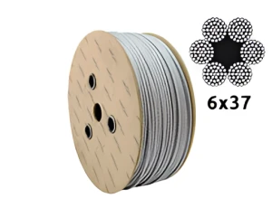 Verzinktes Stahlseil Ø8,0 mm 6×37 mit Faserkern FC