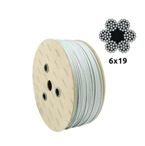 Verzinktes Stahlseil Ø10,0 mm 6×19 mit Faserkern FC