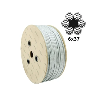 Verzinktes Stahlseil Ø13,0 mm 6×37 mit Faserkern FC