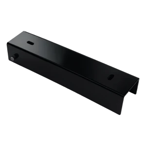 U-Profil für Zaunsockel 200×50 mm schwarz – Stahl-Montagehalter