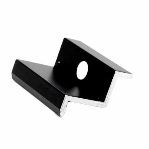 Seitenklemme H30 schwarz eloxiert – PV-Endklemme L50 PV-03-02 (1)