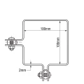 Eckschelle für Zaunpaneele 100x100 mm verzinkt 000-773 (2)