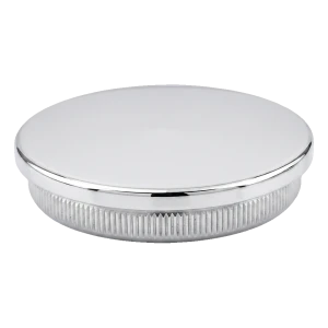 Einschlag-Flachkappe für Geländerrohr Ø42,4 mm AISI 304 glänzend