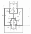 Aluminiumprofil 240cm 40x40mm für Sechskantschrauben eloxiert PV-01-27-AN (4)