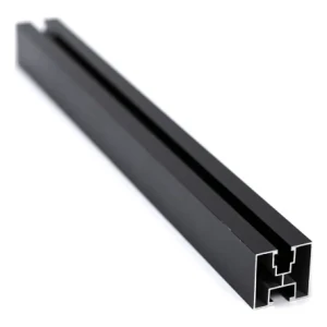 PV-Montageprofil Aluminium 40×40 mm schwarz eloxiert – Schiene 625 cm für M10-Schrauben