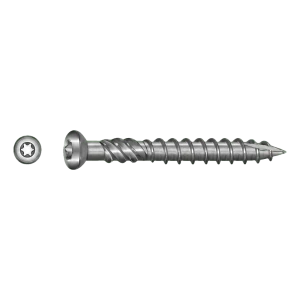 TOBSTEEL Terrassenschraube Quadra-Speed ART. 9001 Edelstahl C1 5,0 x 40 mm TX25