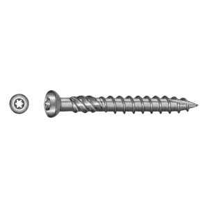 TOBSTEEL Terrassenschraube Quadra-Speed ART. 9001 Edelstahl C1 – 5,0 x 50 mm TX25