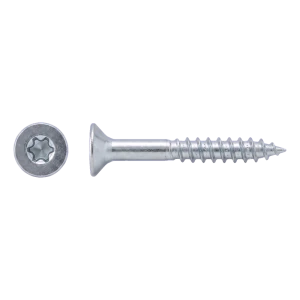 Spanplattenschraube Edelstahl A2 TX25 6,0×90 mm – Senkkopf, Teilgewinde – Karton à 100 Stk.