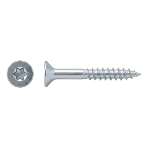 Spanplattenschraube Edelstahl A2 TX25 6,0×100 mm – Senkkopf, Teilgewinde – Karton à 100 Stück
