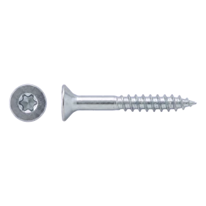 Spanplattenschraube Edelstahl A2 TX25 6,0×80 mm – Senkkopf, Teilgewinde – Karton à 100 Stk.