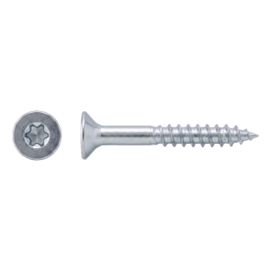 Spanplattenschraube Edelstahl A2 TX10 3,0×50 mm – Senkkopf, Teilgewinde – Karton à 200 Stk.